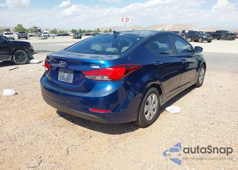 2016 Hyundai Elantra Se from USA, damaged, VIN 5NPDH4AE1GH760608